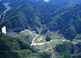 ダム計画地航空写真