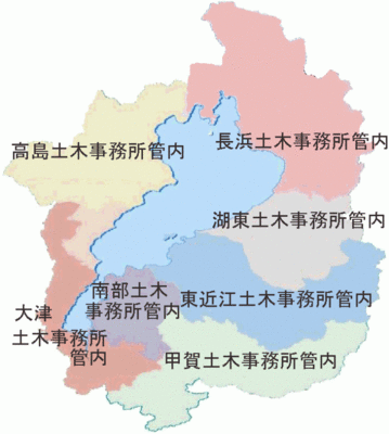 滋賀県土木管内図