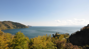 View of Lake Biwa (Lake Biwa Museum, courtesy of Shigehumi Kanao)Image