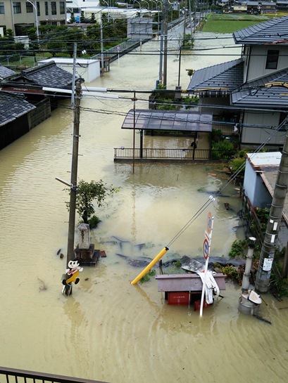 近江八幡市 平成25年9月台風18号の水害写真