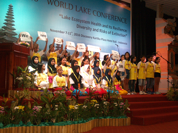 第16回世界湖沼会議の様子（2016年11月バリ島）