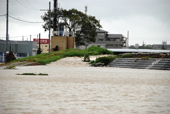 平成25年9月台風18号の水害写真