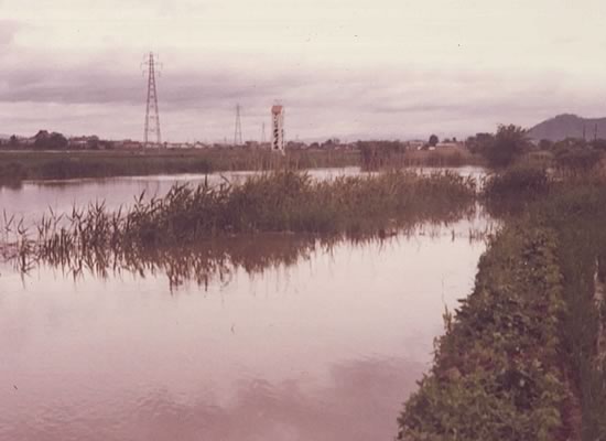 昭和45年の水害写真