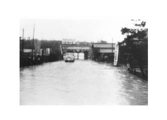 昭和41年3月豪雨の水害写真