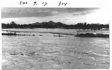 昭和40年台風24号の水害写真