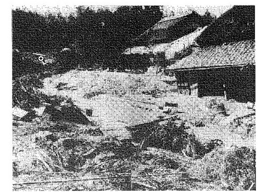 昭和19年の豪雨の水害写真