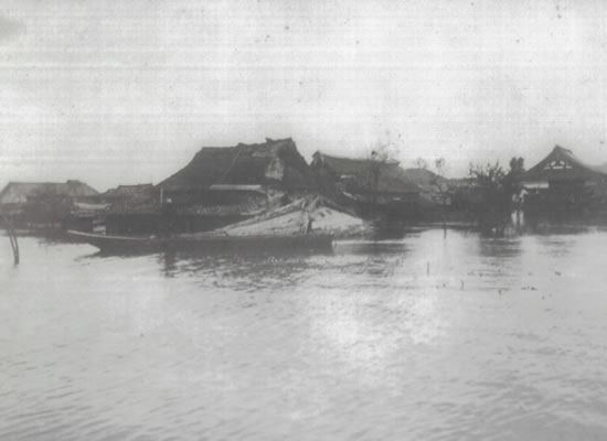 明治29年琵琶湖洪水の水害写真