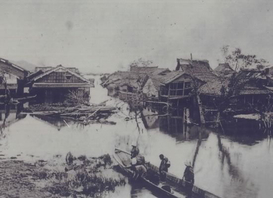 明治29年琵琶湖洪水の水害写真