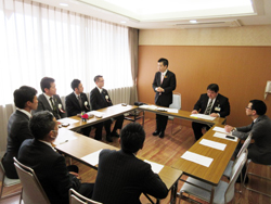 滋賀県商工会議所青年部連合会の代表者との意見交換会