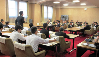 県議会会派の自由民主党滋賀県議会議員団の皆様との政策協議会に出席