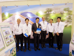 びわ湖環境ビジネスメッセ2014の開会式に出席