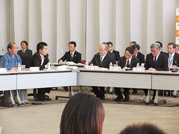 関西広域連合委員会と市町村との意見交換会に出席