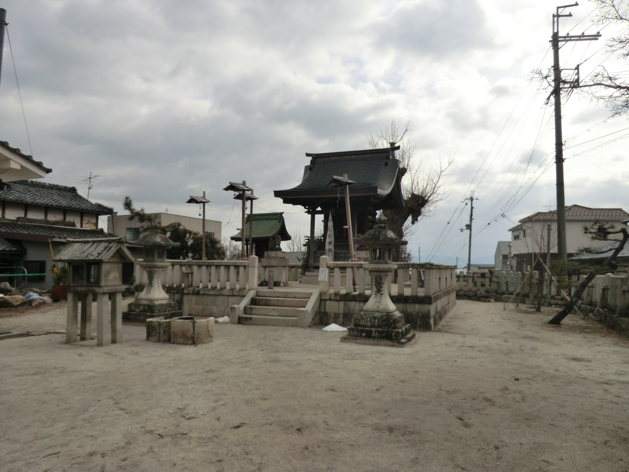 現在の若宮神社（台風時に大宮・小宮の倒壊があった