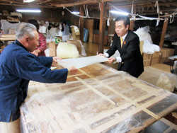 企業訪問（北川キルト縫工）