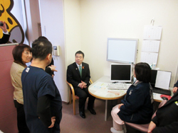「こんにちは！三日月です」にて南草津野村病院を訪問。