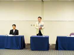 滋賀県交通安全協会評議員会議で挨拶