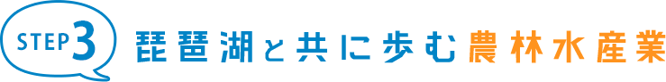 STEP3 琵琶湖と共に歩む農林水産業