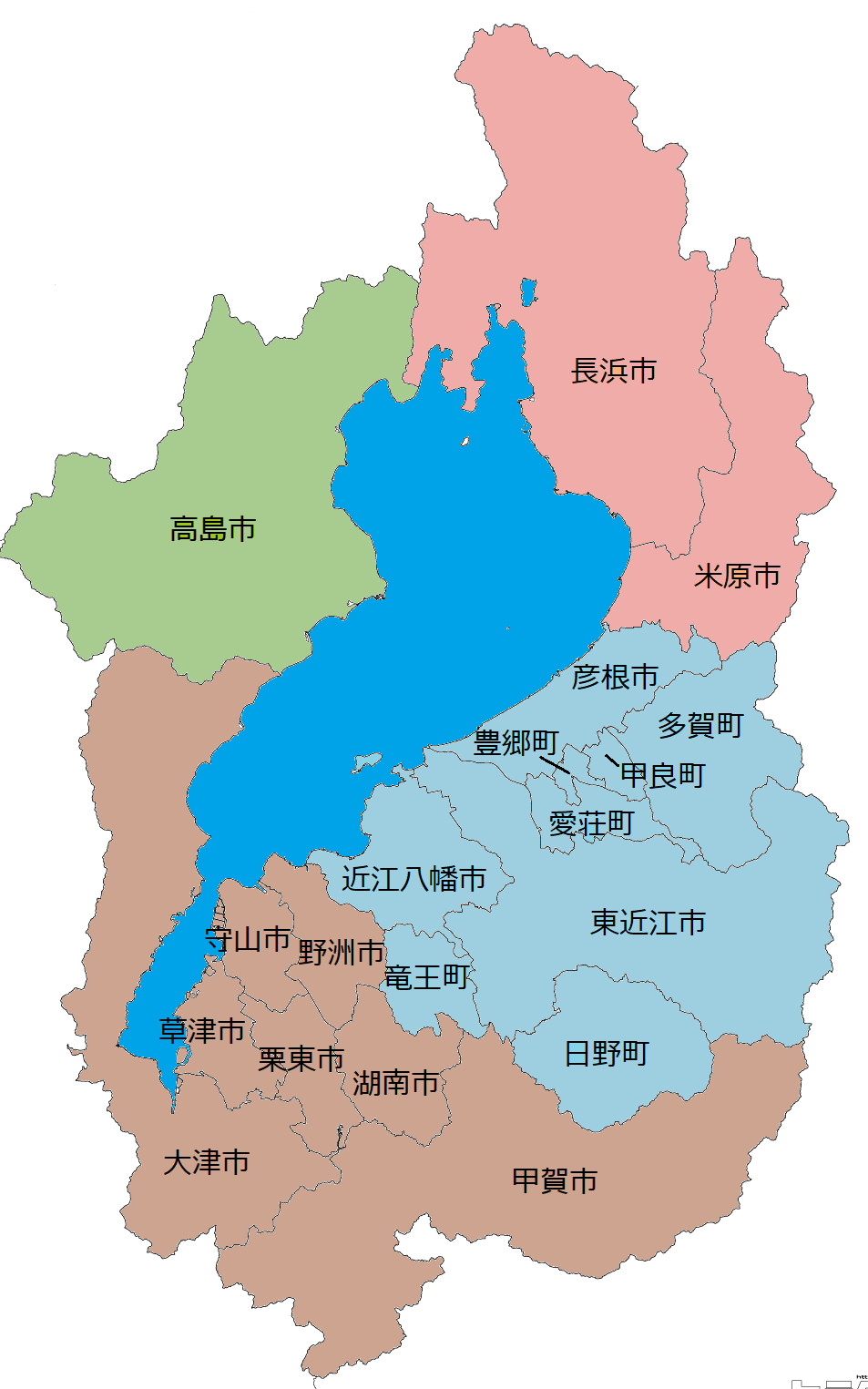 図:滋賀県地図