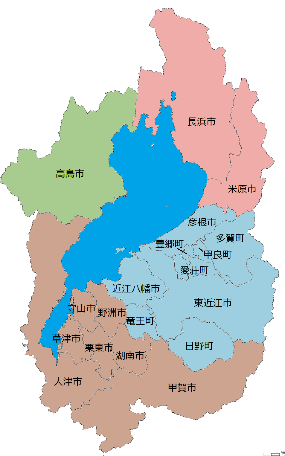 古い滋賀県地図