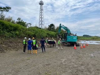 大型土のう工作業