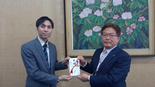 寄附贈呈式(株式会社 ご当地ツーリング様)