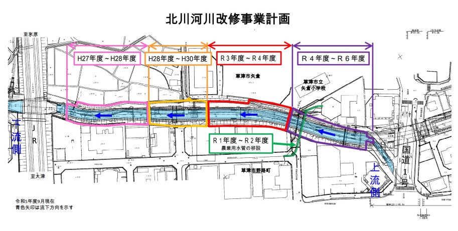北川河川改修事業計画
