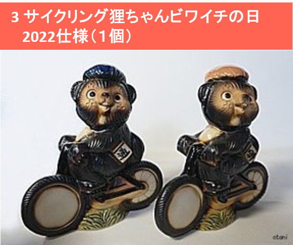 サイクリング狸ちゃんビワイチの日2022仕様（1個）
