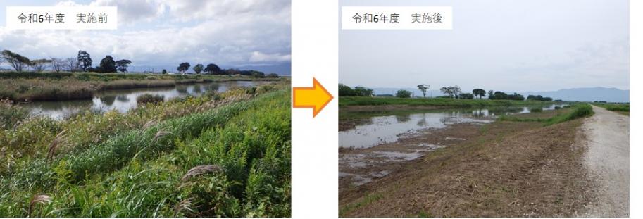 家棟川緊急浚渫推進事業実施状況
