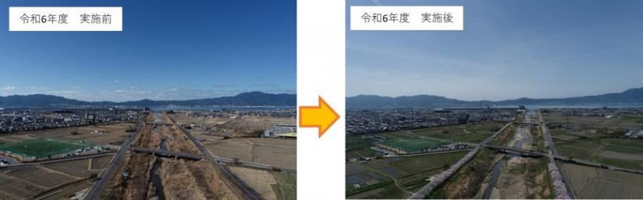 草津川緊急浚渫推進事業実施状況