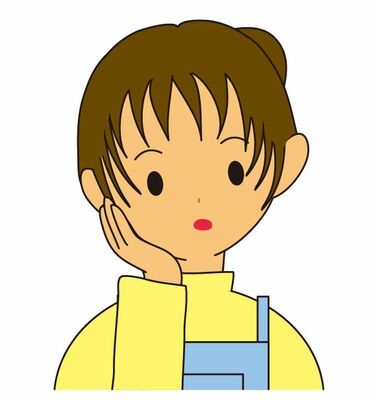 困っている女性1