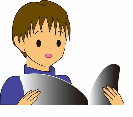 話している男性