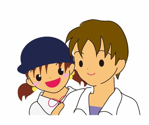 女の子とお父さん