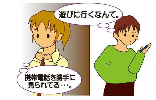 男性から女性への精神的暴力のイラスト