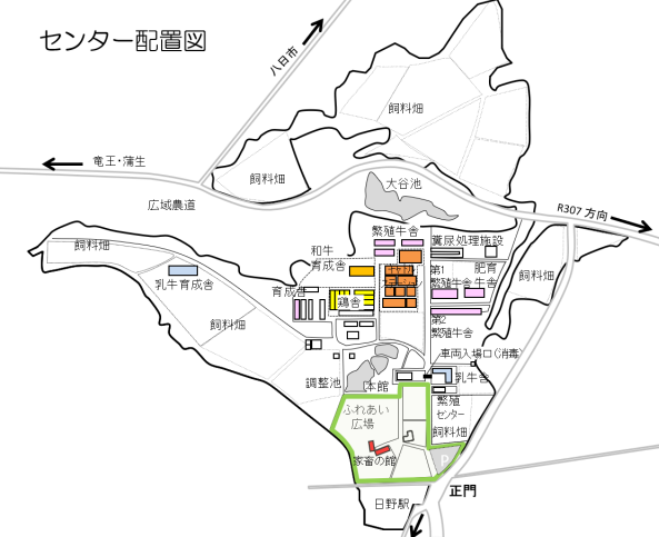 センターの配置図です