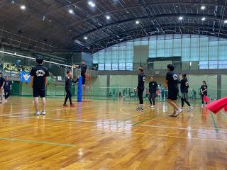 バレーボールの試合の様子