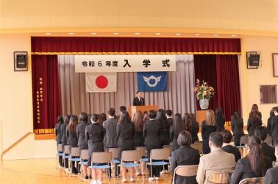 令和6年度入学式（4月）の様子1