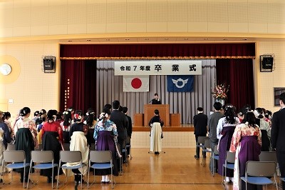 令和七年度卒業式の様子1