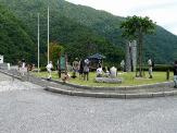 姉川ダム自然観察会の受付です