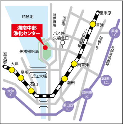 湖南中部浄化センター周辺図