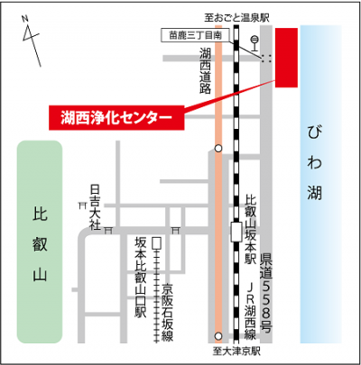 湖西浄化センター周辺図