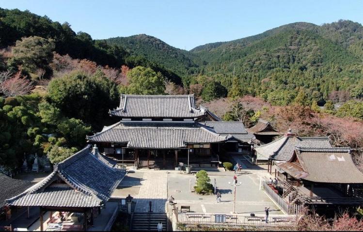 園城寺観音堂、札所鐘楼、百体堂、観月舞台、絵馬堂 東面俯瞰