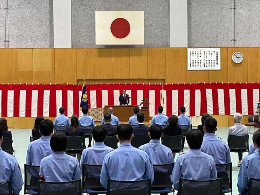 10月10日(土曜日)滋賀県警察学校入校式