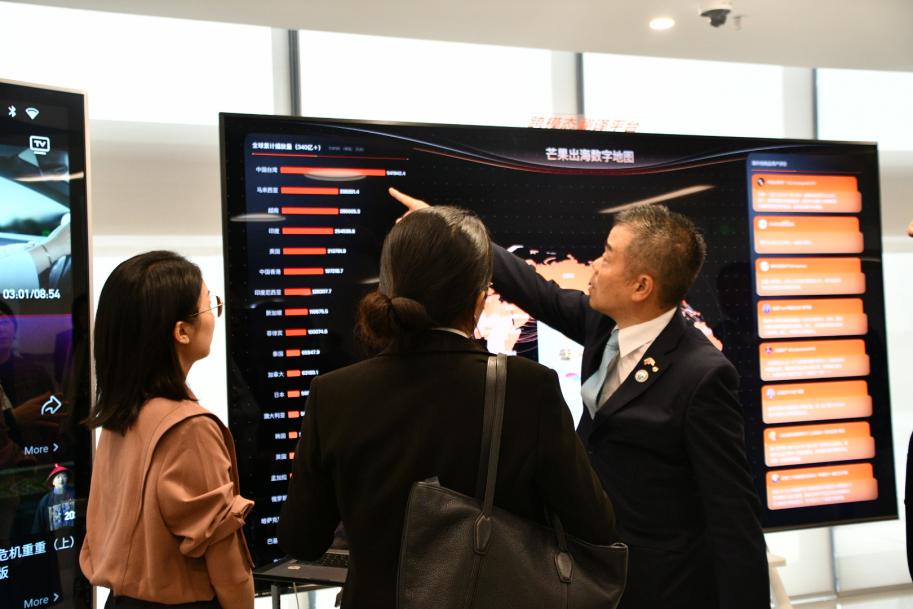 湖南テレビ視察の様子