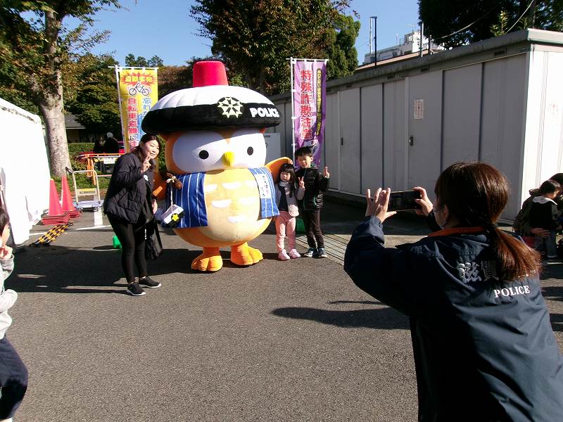 さんぽうくんと記念撮影