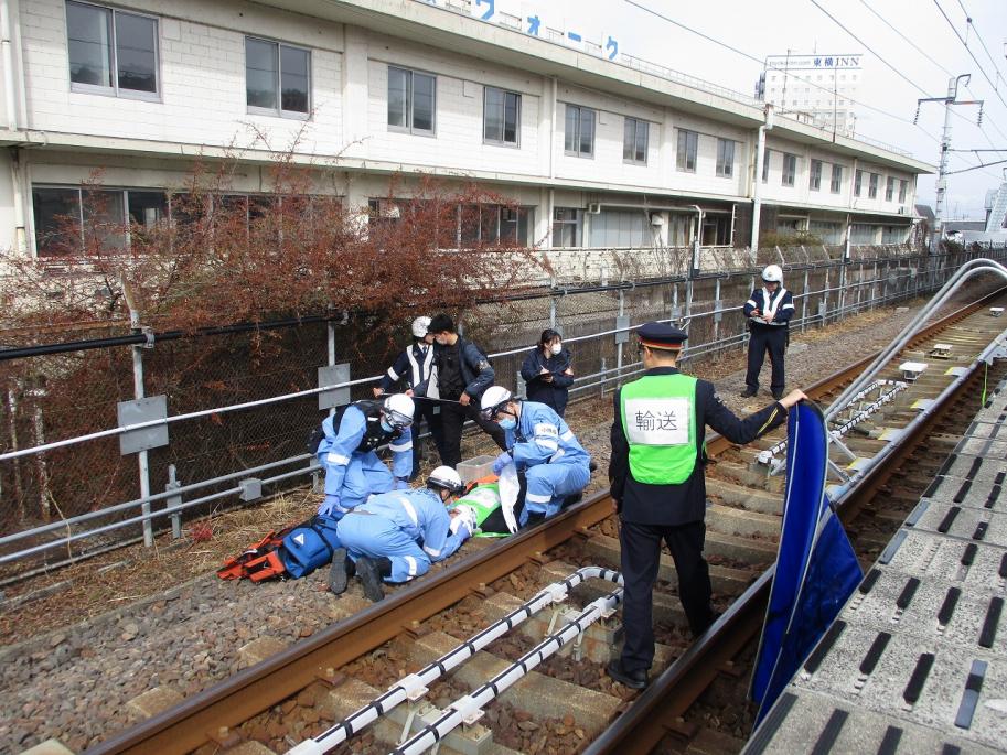 列車事故対応訓練の様子3