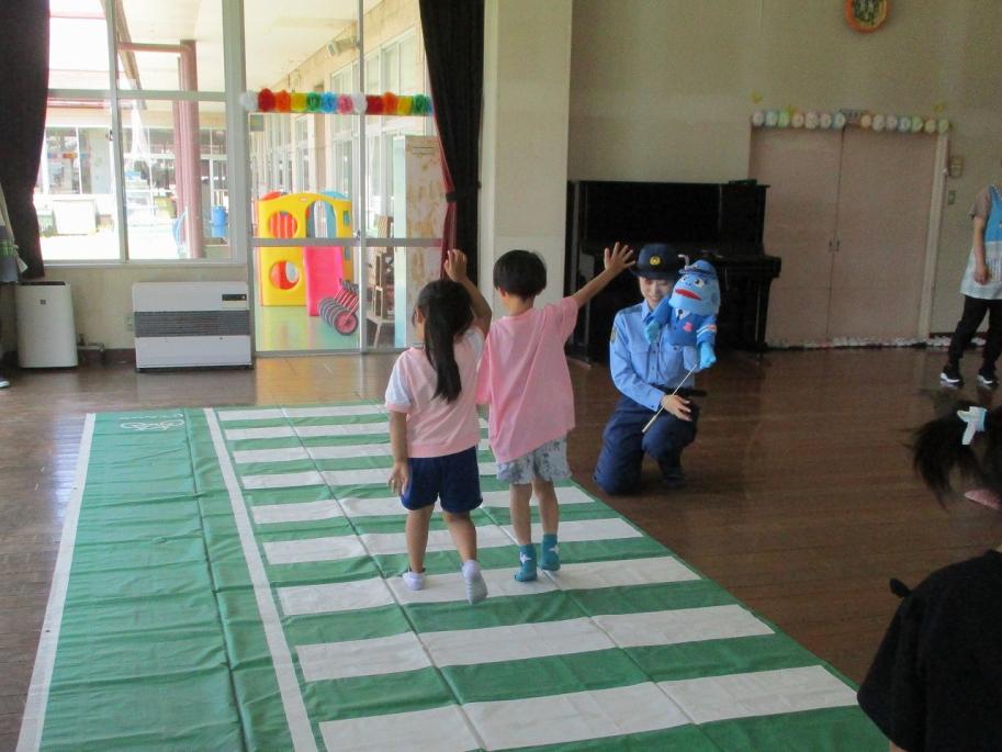 大原保育園での交通安全教室の様子4