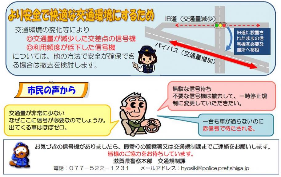 より安全で快適な交通環境にするため