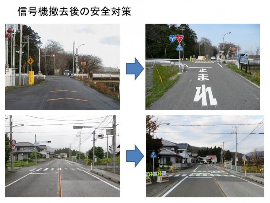信号機撤去後の安全対策1