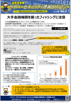セキュリティ情報滋賀‗1(フィッシング注意)
