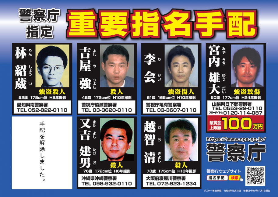 重要指名手配ポスター2